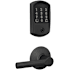 Schlage Encode Greenwich Electronic Keyless Entry Deadbolt Combo Pack with Broadway Interior Lever and Decorative Plymouth Trim Matte Black