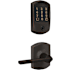 Schlage Encode Greenwich Electronic Keyless Entry Deadbolt Combo Pack with Latitude Interior Lever and Decorative Greenwich Trim Aged Bronze