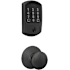 Schlage Encode Greenwich Electronic Keyless Entry Deadbolt Combo Pack with Plymouth Interior Knob and Decorative Plymouth Trim Matte Black