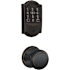 Schlage Encode Plus Camelot Electronic Keyless Entry Deadbolt Combo Pack with Andover Interior Knob and Decorative Georgian Trim Aged Bronze