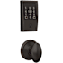 Schlage Encode Plus Century Electronic Keyless Entry Deadbolt Combo Pack with Siena Interior Knob and Decorative Georgian Trim Aged Bronze
