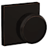Schlage Custom Bowery Non-Turning Two-Sided Dummy Door Knob Set with Collins Trim Aged Bronze