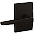 Schlage Custom Eller Non-Turning Two-Sided Dummy Door Lever Set with Century Trim Aged Bronze