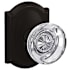 Schlage Custom Hobson Non-Turning Two-Sided Dummy Door Knob Set with Camelot Trim Aged Bronze