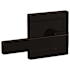 Schlage Custom Northbrook Non-Turning Two-Sided Dummy Door Lever Set with Upland Trim Aged Bronze