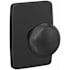 Schlage Custom Plymouth Non-Turning Two-Sided Dummy Door Knob Set with Greene Trim Matte Black