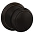 Schlage Custom Andover Passage & Privacy Door Knob Set with Alden Trim Aged Bronze