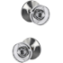 Schlage Custom Dawes Passage & Privacy Door Knob Set with Kinsler Trim Bright Chrome