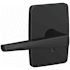 Schlage Custom Eller Passage or Privacy Door Lever Set with Greene Trim Matte Black