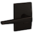 Schlage Custom Eller Passage & Privacy Door Lever Set with Century Trim Aged Bronze