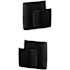 Schlage Custom Ganton Passage & Privacy Door Knob Set with Dalton Trim Matte Black