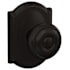 Schlage Custom Georgian Passage & Privacy Door Knob Set with Camelot Trim Aged Bronze