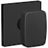 Schlage Custom Nixon Passage or Privacy Door Knob Set with Collins Trim Matte Black