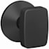 Schlage Custom Nixon Passage or Privacy Door Knob Set with Kinsler Trim Matte Black