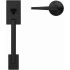 Schlage-FC285-CEN-ELR-KIN-Matte Black Head On View