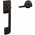 Schlage Custom Century Lower Handleset for Schlage Deadbolts with Interior Eller Lever and Kinsler Rose Aged Bronze