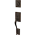 Schlage Custom Addison Keyed Entry Single Cylinder Sectional Handleset - Exterior Only Aged Bronze