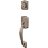 Schlage Custom Greenwich Single Cylinder Keyed Entry Sectional Handleset - Exterior Only Satin Nickel