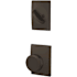 Schlage Custom Bowery Single Cylinder Sectional Interior Pack with Century Rose Aged Bronze