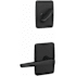 Schlage Custom Single Cylinder Keyed Entry Interior Only Pack with Eller Lever and Greene Trim Matte Black