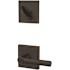 Schlage Custom Broadway One-Sided Dummy Interior Pack with Collins Trim - Exterior Handleset Sold Separately Aged Bronze