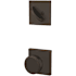 Schlage Custom Bowery One-Sided Dummy Interior Pack with Collins Trim - Exterior Handleset Sold Separately Aged Bronze