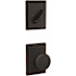 Schlage Custom Interior Only Non-Turning One-Sided Dummy with Swanson Lever and Grandville Trim Aged Bronze