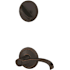 Schlage Custom Whitney One-Sided Dummy Interior Pack with Alden Trim - Exterior Handleset Sold Separately Aged Bronze