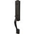 Schlage Custom Camelot Keyed Entry Single Cylinder Half Plate Handleset - Exterior Only Aged Bronze