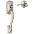 Schlage Camelot Lower Handleset for Schlage Deadbolts with Accent Interior Right Handed Lever Satin Nickel