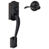 Schlage Camelot Lower Handleset for Schlage Deadbolts with Accent Interior Right Handed Lever Aged Bronze