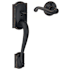 Schlage Camelot Lower Handleset for Schlage Deadbolts with Right Handed Flair Interior Lever Aged Bronze