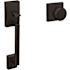 Schlage Century Lower Half Handleset for Schlage Deadbolts with Bowery Knob Aged Bronze