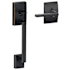Schlage Century Lower Handle Set for Schlage Deadbolts with Latitude Interior Lever and Century Decorative Rose Aged Bronze