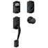 Schlage Camelot Electronic Handleset with Georgian Knob Aged Bronze