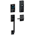 Schlage Connect Century Touchscreen Handleset with Latitude Lever, Decorative Century Rose, and Built-in Alarm Aged Bronze