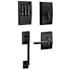 Schlage Encode WiFi Enabled Electronic Keypad Deadbolt with Century Entry Handleset and Latitude Lever Aged Bronze