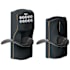 Schlage Camelot Keypad Entry with Flex-Lock Door Lever Set with Accent Interior Lever Aged Bronze