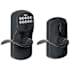 Schlage Keypad Entry Lock Leverset with Flex Lock and Accent Lever from the Plymouth Collection Aged Bronze