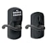 Schlage Flex Lock Keypad Entry Lock Leverset with Flair Lever from the Plymouth Collection Aged Bronze