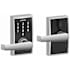 Schlage Century Touch Entry Leverset with Elan Lever Satin Chrome