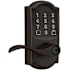 Schlage Encode WiFi Enabled Electronic Keypad Accent Door Lever with Camelot Trim Aged Bronze