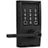 Schlage Encode WiFi Enabled Electronic Keypad Latitude Door Lever with Century Trim Matte Black