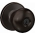 Schlage Stratus Single Cylinder Keyed Entry Door Knob Set with Round Rose from the J Series Aged Bronze