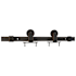 Schlage Top Mount 96 Inch Sliding Barn Door Track and Fitting Set for Interior Use Aged Bronze