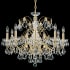 Schonbek Century 9 Light 26" Wide Crystal Chandelier Heirloom Gold