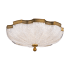 Schonbek Cupola 16" Wide LED Flush Mount Bowl Ceiling Fixture / Converts to Wall Sconce Aged Brass