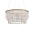 Schonbek Pavona 36" Wide LED Crystal Drum Chandelier Antique Silver