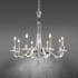 Schonbek Amadeus 8 Light 34" Wide Crystal Candle Style Chandelier Antique Silver