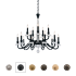Schonbek Amadeus 15 Light 38" Wide Crystal Candle Style Chandelier Antique Silver